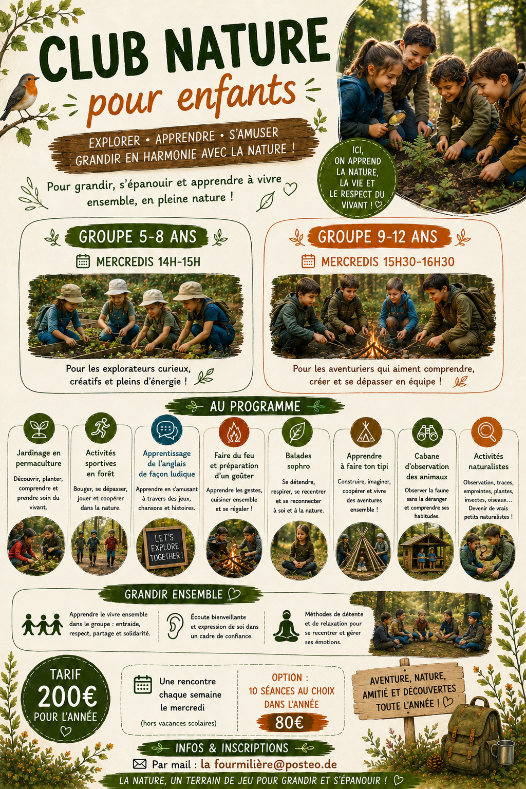 Club Nature pour enfants